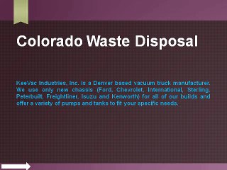 Colorado Waste Disposal