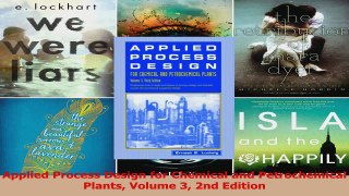 PDF Download  Applied Process Design for Chemical and Petrochemical Plants Volume 3 2nd Edition Read Full Ebook