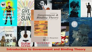 Read  Introduction to Government and Binding Theory Ebook Free