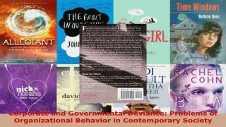 Read  Corporate and Governmental Deviance Problems of Organizational Behavior in Contemporary Ebook Free
