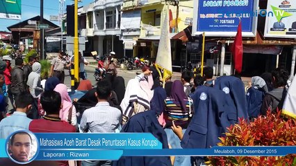 Mahasiswa Aceh Barat Desak Penuntasan Kasus Korupsi