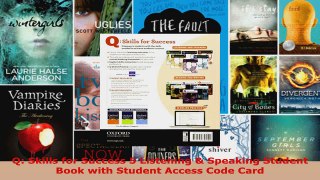 Read  Q Skills for Success 5 Listening  Speaking Student Book with Student Access Code Card EBooks Online