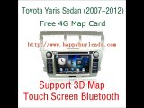 Toyota Yaris Sedan Car Audio System DVD GPS Navigation Bluetooth