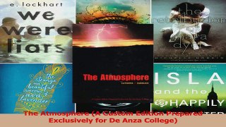 Read  The Atmosphere A Custom Edition Prepared Exclusively for De Anza College Ebook Free