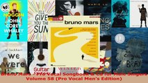 Download  Bruno Mars  Pro Vocal Songbook  Cd for Male Singers Volume 58 Pro Vocal Mens Edition PDF Online