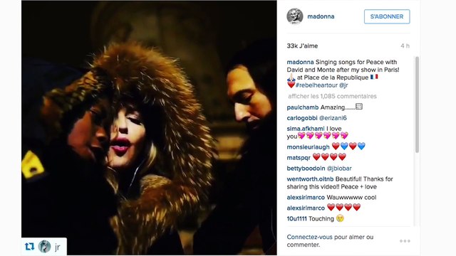 Après son concert à Bercy, Madonna s'invite place de la République pour chanter pour la paix