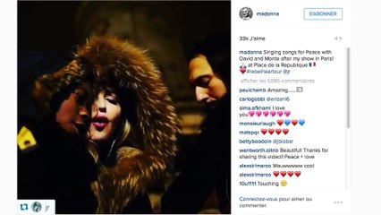 Après son concert à Bercy, Madonna s'invite place de la République pour chanter pour la paix