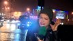 Une journaliste Irlandaise brave la tempête pour faire son reportage!