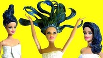 Barbie Hair Paint Makeover Color Changing Doll Using Blue Bath Paint Fashion by Disney Col