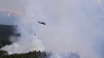 UH-60 Black Hawk Extreme Fighting Against Wildfires  During Alaska Fires