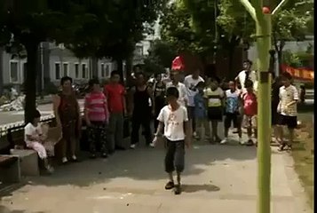 Football Skills on Shoe by Chinese Kid
