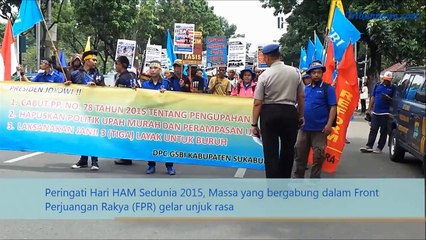 Peringati Hari HAM Sedunia, Sejumlah Organisansi Unjuk Rasa di Balai Kota