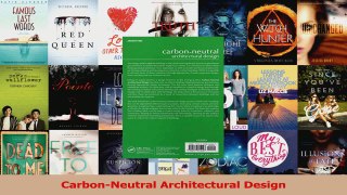 Read  CarbonNeutral Architectural Design Ebook Free
