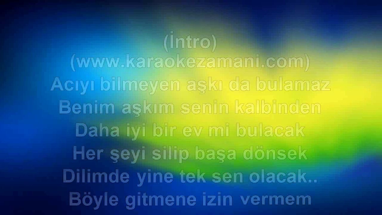 Töre Cengiz - İzin Vermem - 2012 TÜRKÇE KARAOKE