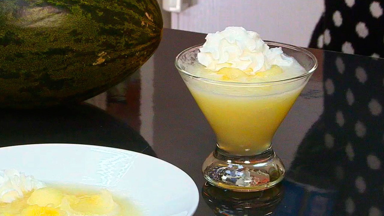 Melón al cava - Postre de Navidad