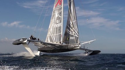 Drone and GoPro Views of Hydroptere