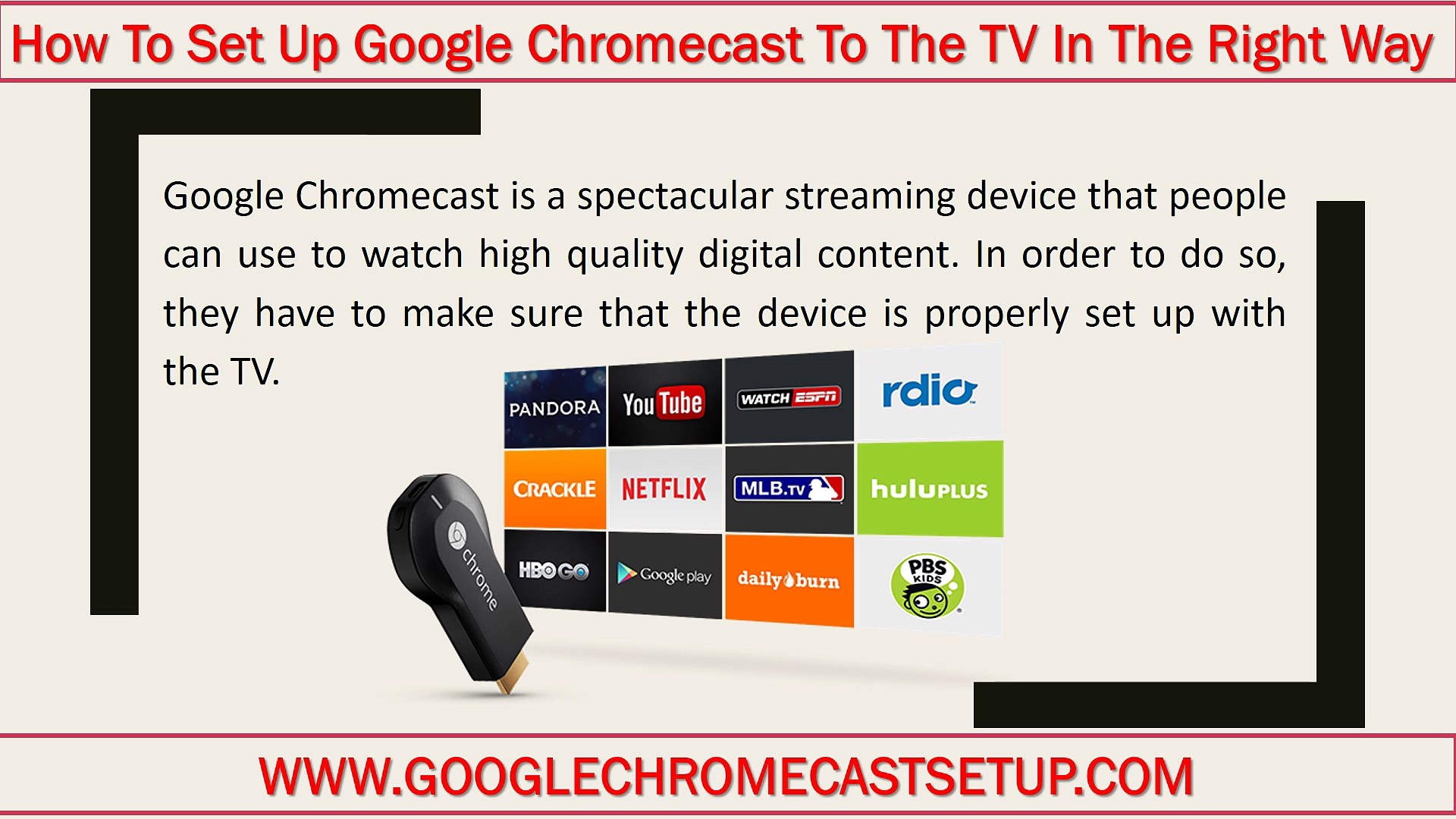 How Set Up Google Chromecast To The TV - www com - video Dailymotion