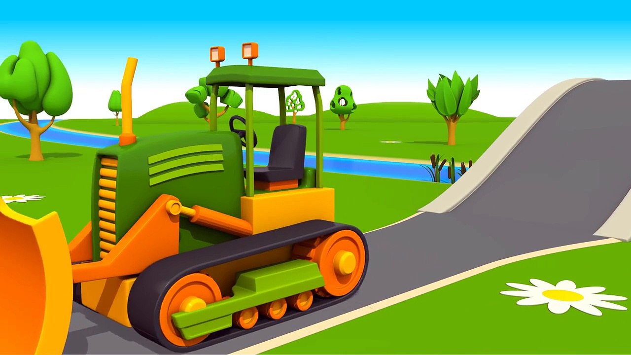 Unsere Baufahrzeuge! Bagger, Laster und mehr! Schöne Animation für Kinder