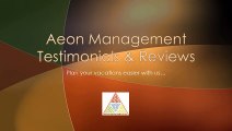 Aeon Management Testimonials & Reviews