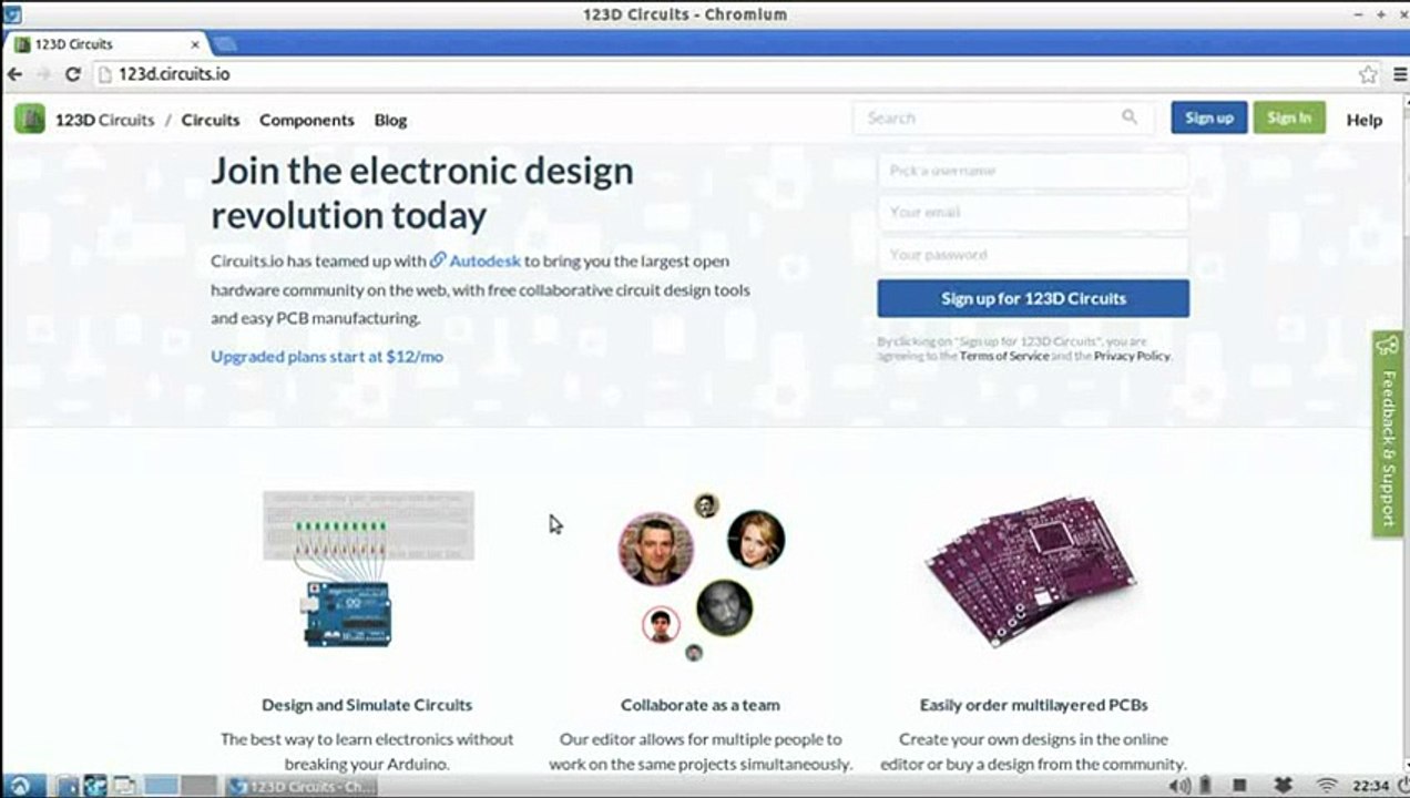 Présentation de 123D.circuits.io le simulateur de circuit électronique d'Autodesk