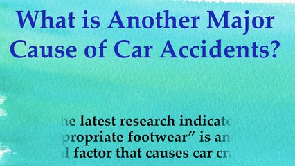 What is Another ‪‎Major Cause‬ of ‪Car‬ ‪Accidents‬