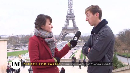 Interview de Jean Julien, le dessinateur du symbole "Peace for Paris" - La Nouvelle Edition du 10/12/2015 - CANAL+