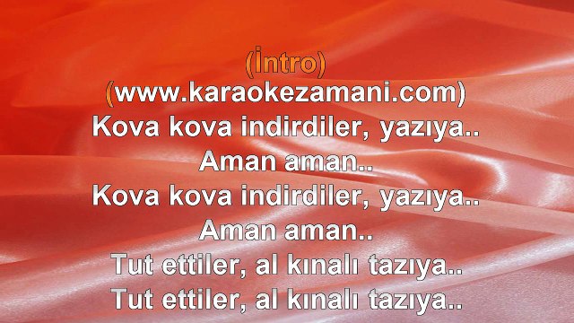 Turgay Başyayla - Kova Kova İndirdiler Yazıya - 2014 TÜRKÇE KARAOKE