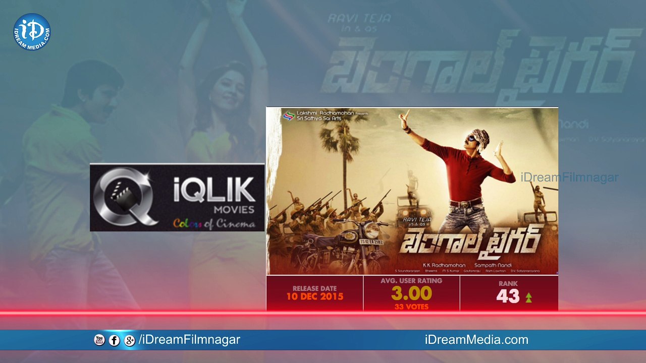 Bengal Tiger Movie Ratings - Ravi Teja || Tamannaah || Rashi Khanna || Sampath Nandi