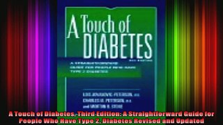 A Touch of Diabetes Third Edition A Straightforward Guide for People Who Have Type 2