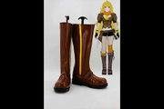 RWBY Yellow Trailer Yang Xiao Long Cosplay Shoes from alicestyless.com