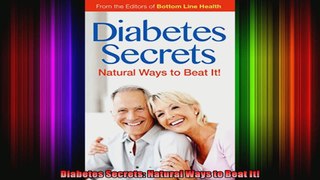 Diabetes Secrets Natural Ways to Beat It
