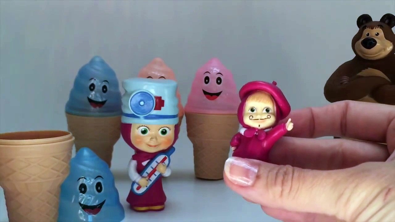 Masha and The Bear Toys Surprise Ice Creams Маша и Медведь Toy Videos Helados con Sorpresa