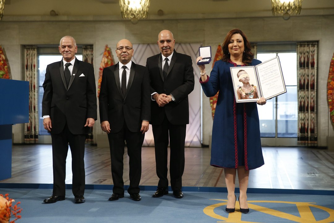 La remise du Nobel de la paix au quartet tunisien, en 42 secondes