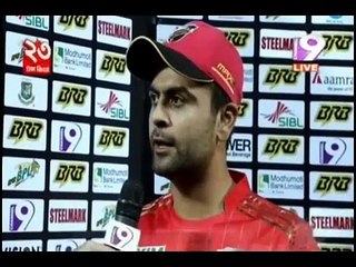 Ahmed Shehzad Becomes player of the match on BPL 2015