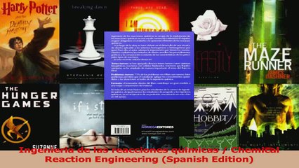 PDF Download  Ingenieria de las reacciones quimicas  Chemical Reaction Engineering Spanish Edition Read Full Ebook