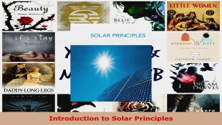 Read  Introduction to Solar Principles EBooks Online