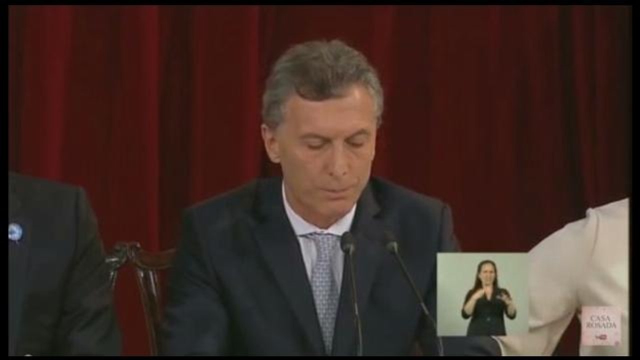 Macri envía mensaje a América y al mundo para cooperar "sin prejuicios"