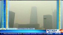 Autoridades levantan alerta roja en Beijing luego que una capa de contaminación cubriera la ciudad