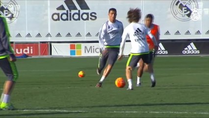 CR7 tem dia de artilheiro em treino do Real Madrid