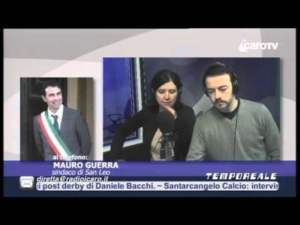 Icaro Tv. A Tempo Reale il sincao Mauro Guerra fa il punto sulla frana di San Leo