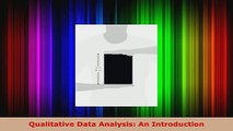 Read  Qualitative Data Analysis An Introduction EBooks Online