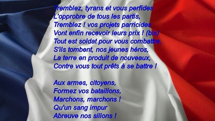 La Marseillaise : version dite officielle - 7 couplets