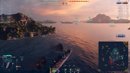 World of Warships Izyaslav - Destroyer tier 4 (116k Dmg)