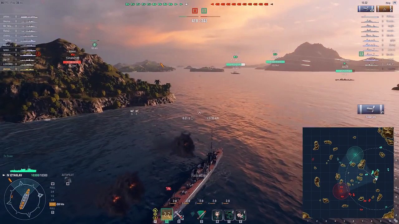 World of Warships Izyaslav - Destroyer tier 4 (116k Dmg)