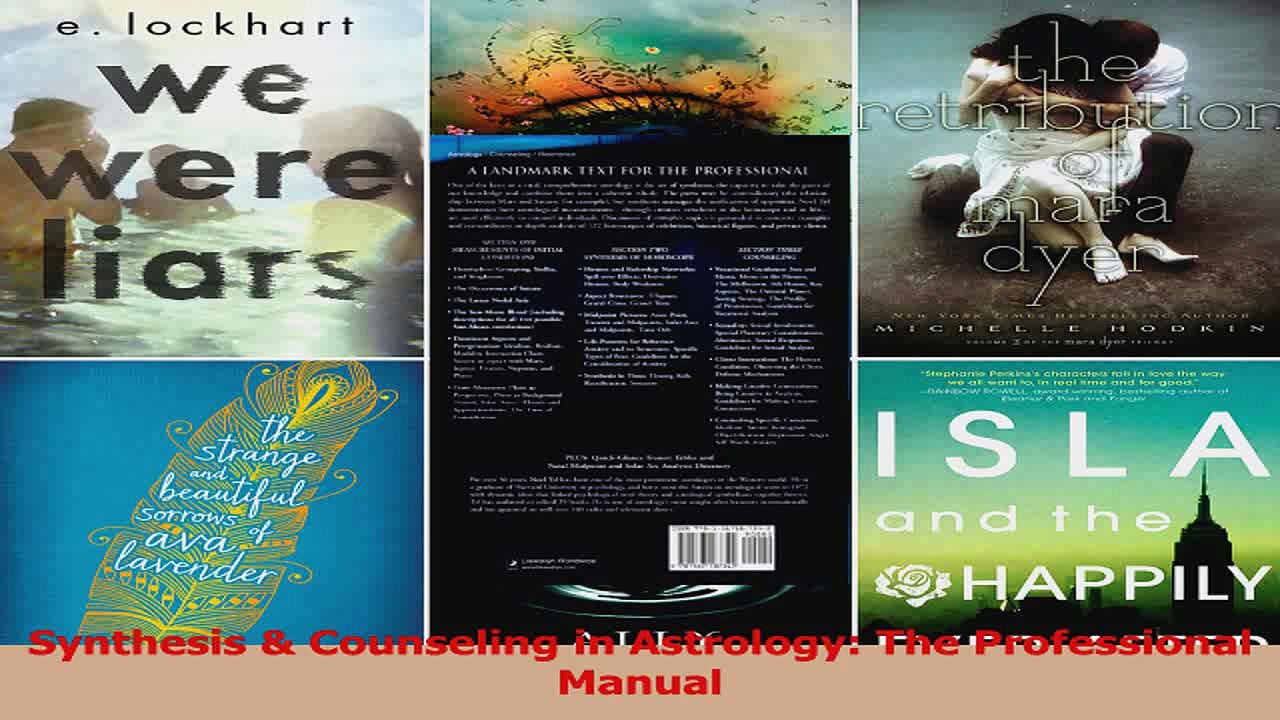Synthesis  Counseling in Astrology The Professional Manual Read Online