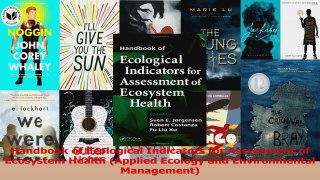 PDF Download  Handbook of Ecological Indicators for Assessment of Ecosystem Health Applied Ecology and Download Full Ebook