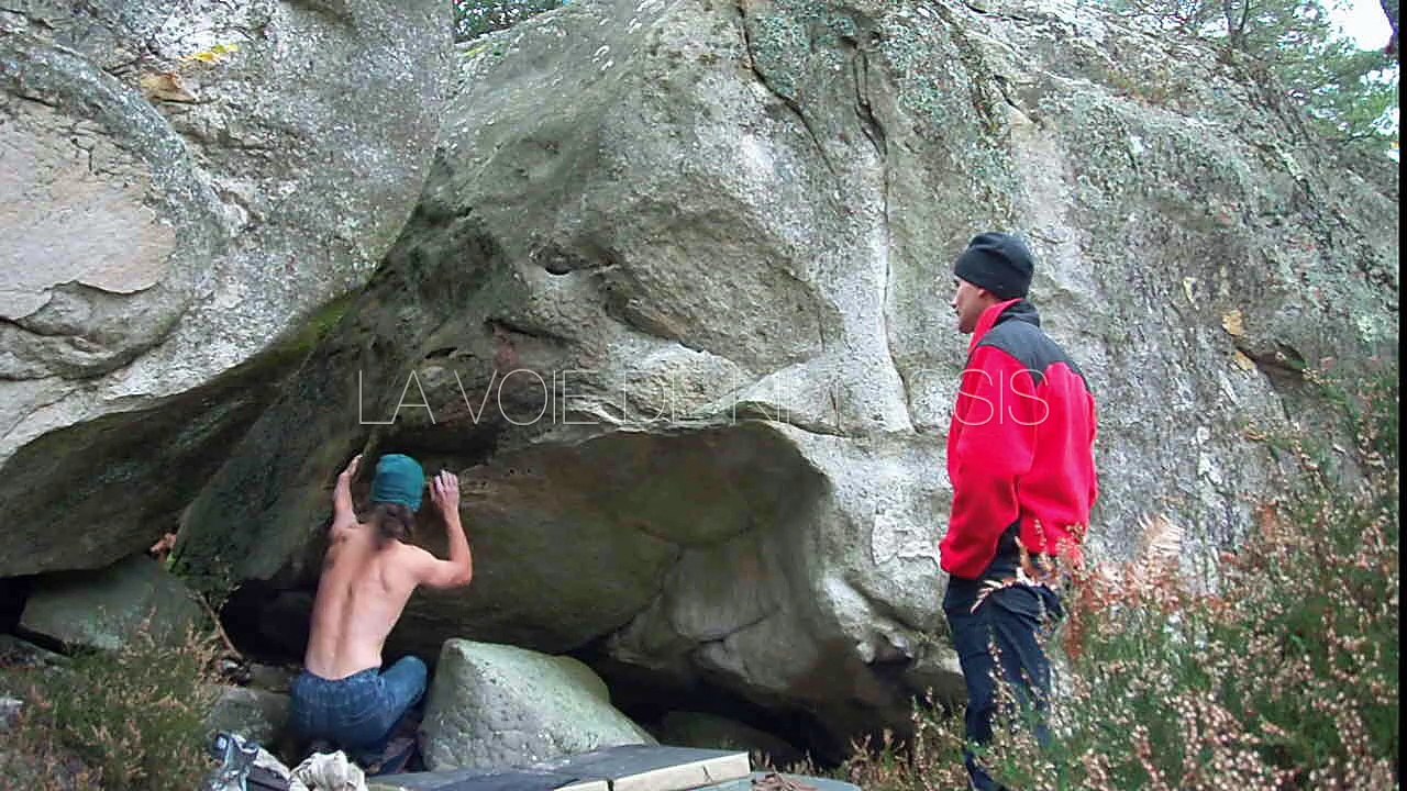 Bleau - la Voie de Kim assis