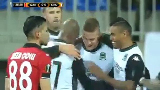 Ragnar Sigurdsson Goal - Gabala 0 - 1 Krasnodar - 10/12/2015