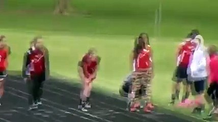 funny runing girls