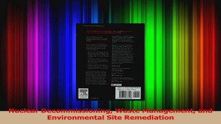 PDF Download  Nuclear Decommissioning Waste Management and Environmental Site Remediation PDF Full Ebook